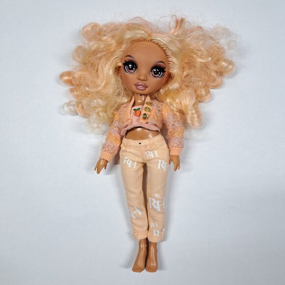 Rainbow High Georgia Bloom Peach Doll Series 3 MGA 2020 Fashion Jeans Sweater - Picture 1 of 4